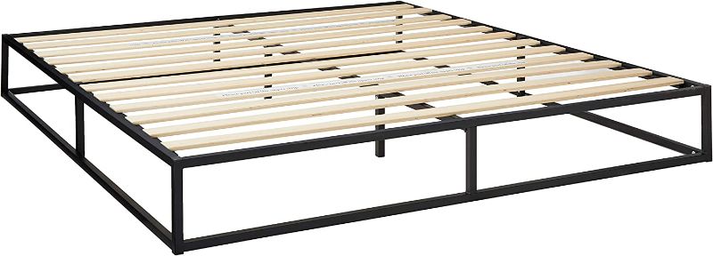 Photo 1 of ZINUS Joseph Metal Platforma Bed Frame / Mattress Foundation / Wood Slat Support / No Box Spring Needed / Sturdy Steel Structure, King
