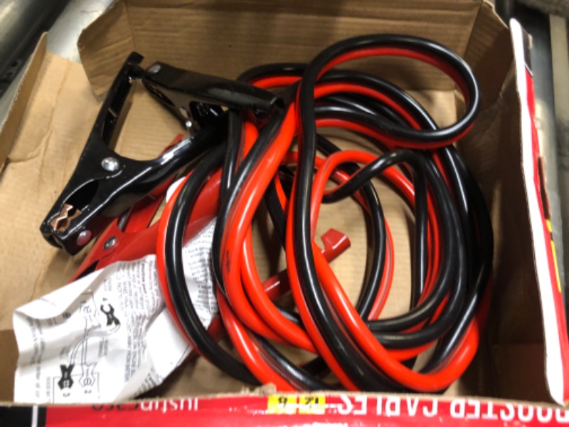 Photo 2 of 12ft 8 Gauge Booster Cables Red - Justin Case

