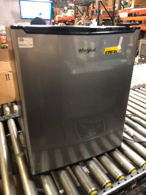 Photo 1 of Whirlpool 2.7 cu ft Mini Refrigerator - Stainless Steel - WH27S1E

