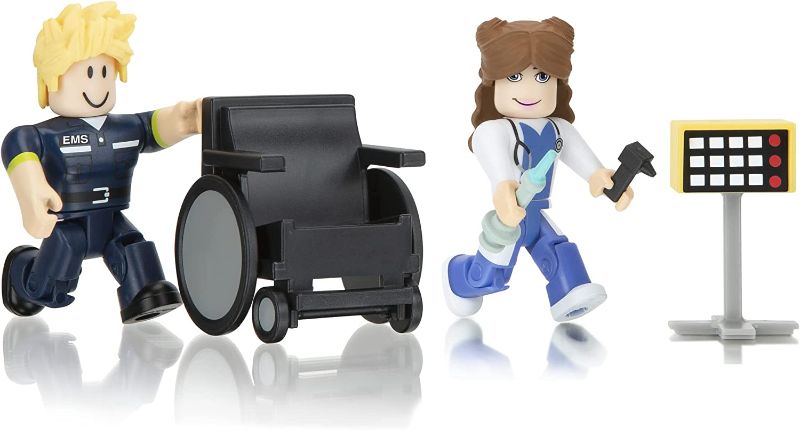 Photo 1 of 3pack Roblox Action Collection - Brookhaven: St. Luke's Hospital Game Pack [Includes Exclusive Virtual Item]
