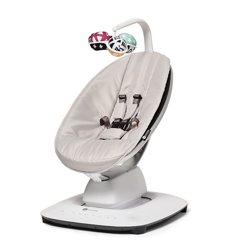 Photo 1 of 4moms mamaRoo Multi-Motion Baby Swing, Bluetooth Baby Swing with 5 Unique Motions, Grey -- Not Tested