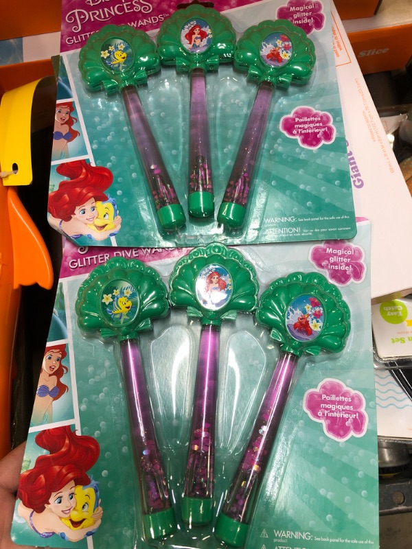 Photo 2 of 2PACK Swimways Ariel Glitter Dive Characters And Wands