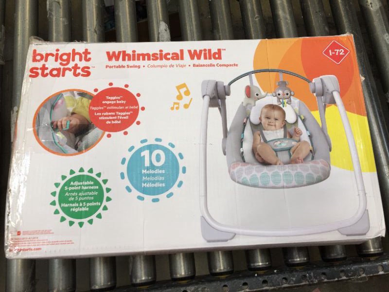 Photo 2 of Bright Starts Whimsical Wild Portable Swing