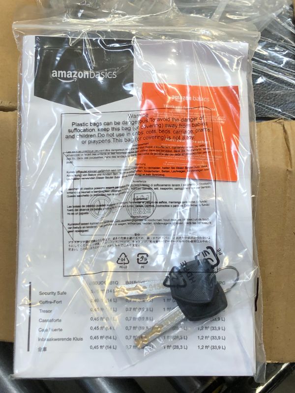 Photo 3 of AmazonBasics Security Safe - 0.5-Cubic Feet +++ FATCORY SEALED ITEM / KEYS INCLUDED +++