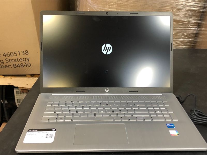 Photo 3 of HP 17.3" Full HD (1920 x 1080) Laptop, Intel Core i5-1135G7, 8GB RAM, 256GB SSD, Windows 10 Home, Natural Silver (17-by4633dx)
