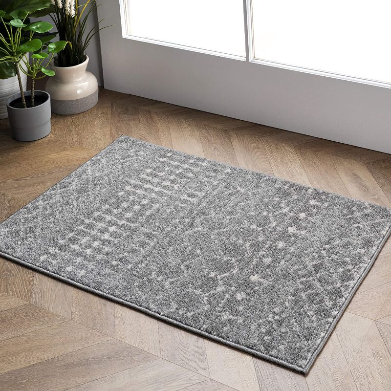 Photo 1 of nuLOOM Moroccan Blythe Area Rug, 3' x 5', Dark Grey
