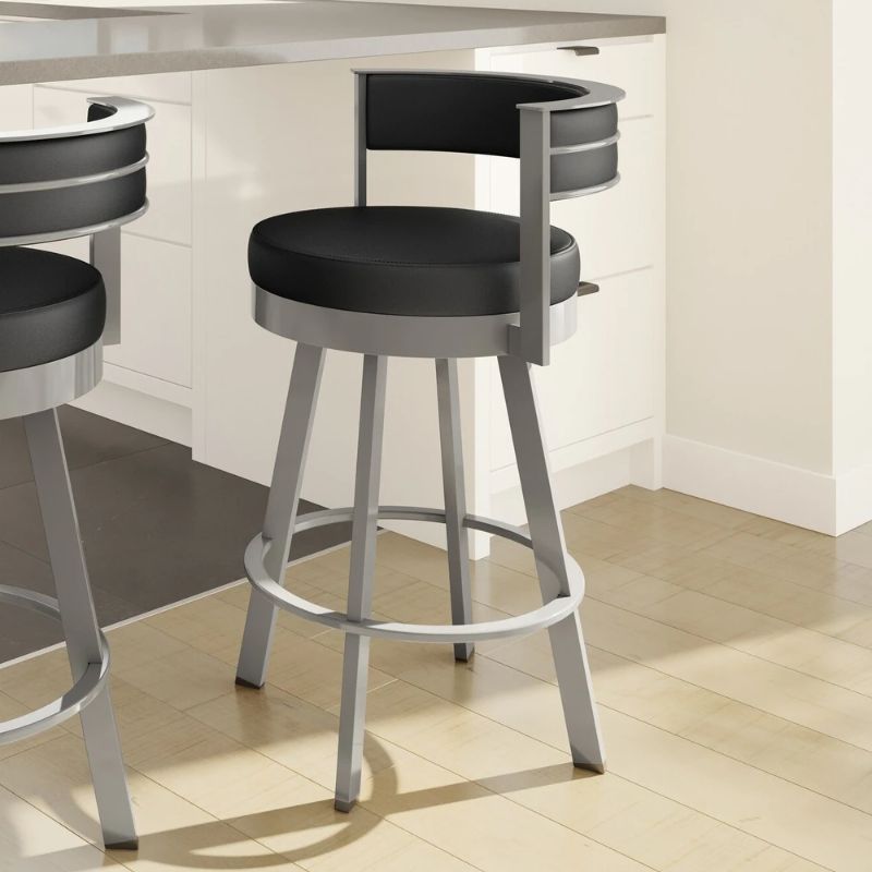 Photo 1 of Amisco Browser Swivel Counter Stool - Blue
