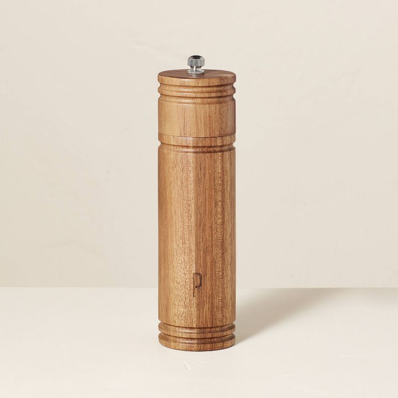 Photo 1 of Wood Pepper Grinder 7.5" Brown - Hearth & Hand™ with Magnolia

