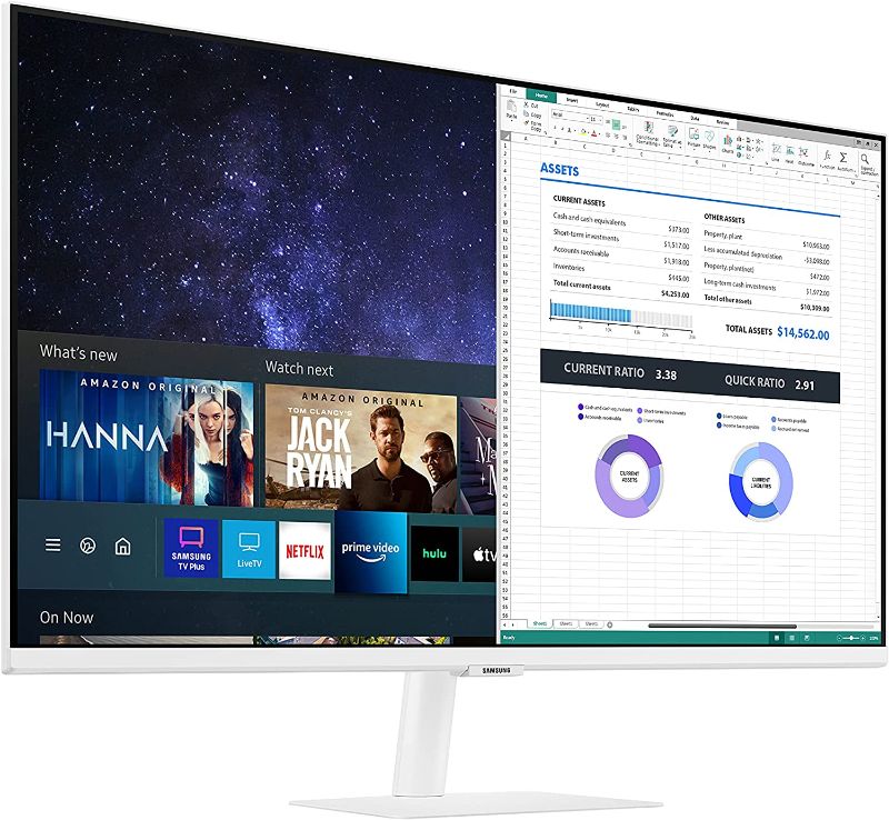 Photo 1 of Samsung 27-Inch Class Monitor M5 Series - FHD Smart Monitor and Streaming TV (LS27AM501NNXZA, 2021 Model)
