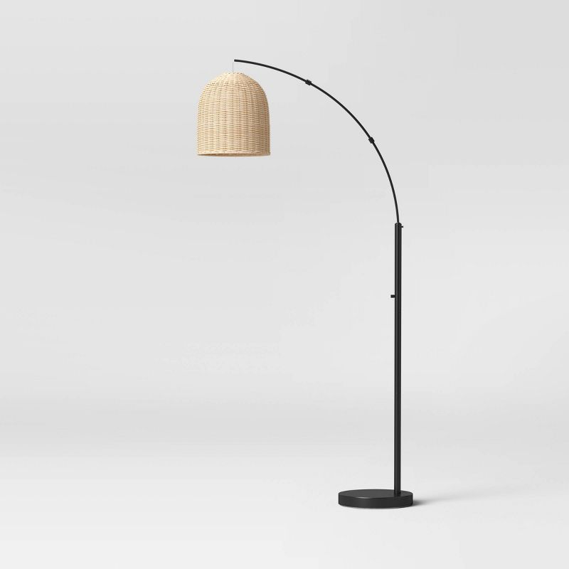 Photo 1 of Addison Rattan Floor Lamp Natural - Threshold™

