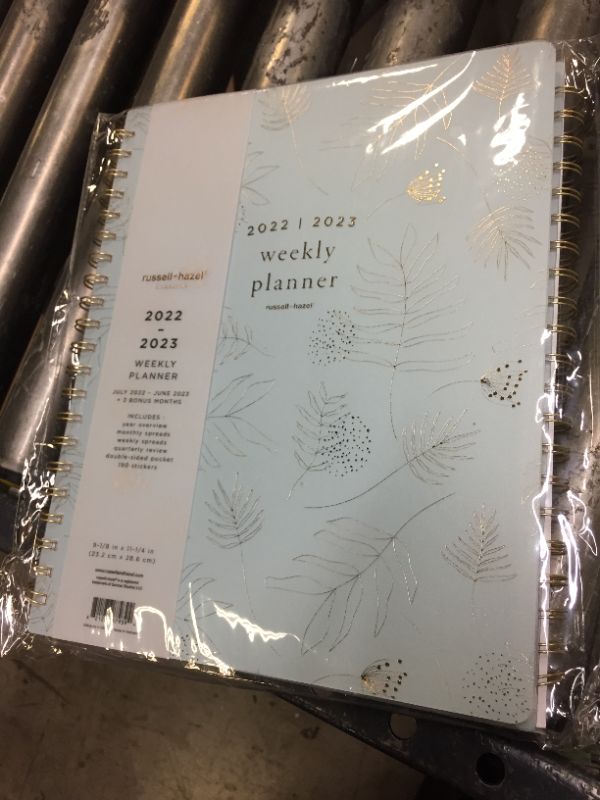 Photo 2 of 2pack 2022-23 Academic Planner 9.125x11.25 Weekly Spiral Frosted Dew - russell+hazel