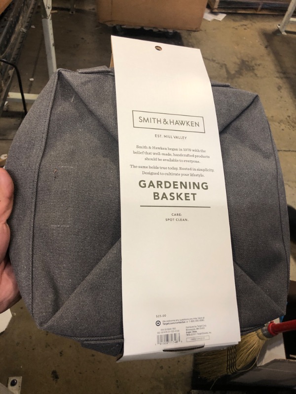 Photo 2 of 16oz Canvas Gardening Bin Gray - Smith  Hawken