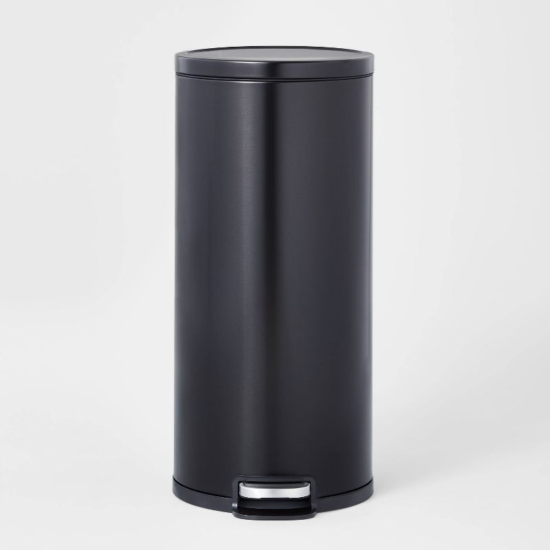 Photo 1 of 30L Round Step Trash Can - Brightroom™

