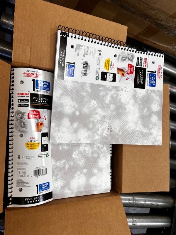 Photo 1 of Five Star 1 Subject College Ruled Spiral Notebook
--- 10 pack ----
