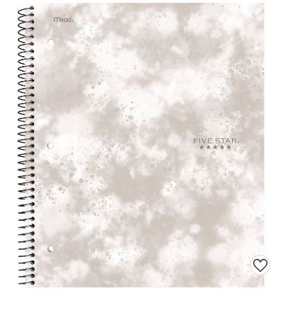 Photo 1 of Five Star 1 Subject College Ruled Spiral Notebook
--- 10 pack ----
