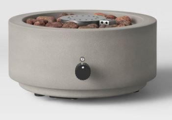 Photo 1 of 10" Round Pipestone Patio Tabletop Fireplace - Gray - Project 62™

