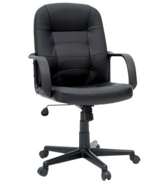 Photo 1 of Office Chair Bonded Leather Black - Room Essentials™

