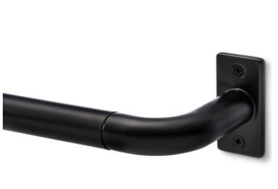 Photo 1 of 120" French Curtain Rod Matte Black - Project 62

