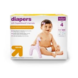 Photo 1 of Diapers Pack - up & up™ - (204 COUNT/ SIZE 4)

