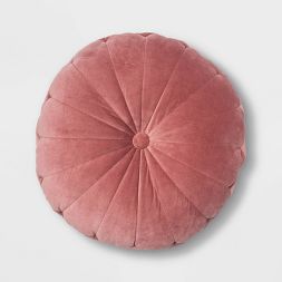 Photo 1 of 24" Oversize Velvet Round Floor Pillow - Opalhouse™

