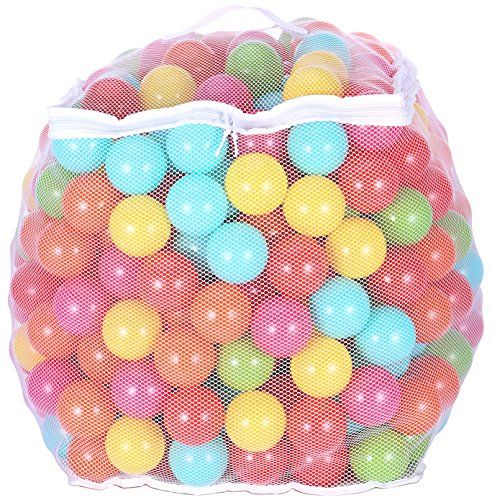 Photo 1 of BalanceFrom 2.3-Inch Phthalate Free BPA Free Non-Toxic Crush Proof Play Balls Pit Balls- 6 Bright Colors in Reusable and Durable Storage Mesh Bag with Zipper, 400-Count
