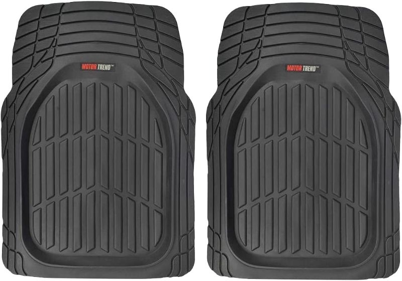 Photo 1 of 
Motor Trend -2 Piece Front Car Floor Mats- Black FlexTough Contour Liners-Deep Dish Heavy Duty Rubber Floor Mats for Car SUV Truck & Van-All Weather...