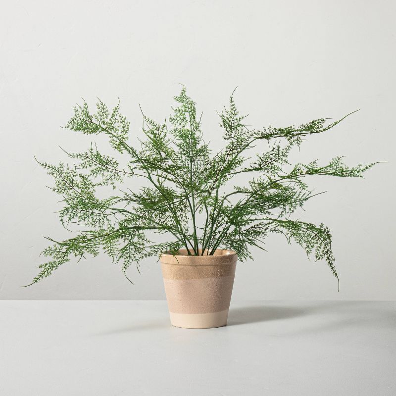 Photo 1 of 18.5" x 22" Faux Fern Potted Plant - Hearth & Hand™ with Magnolia

