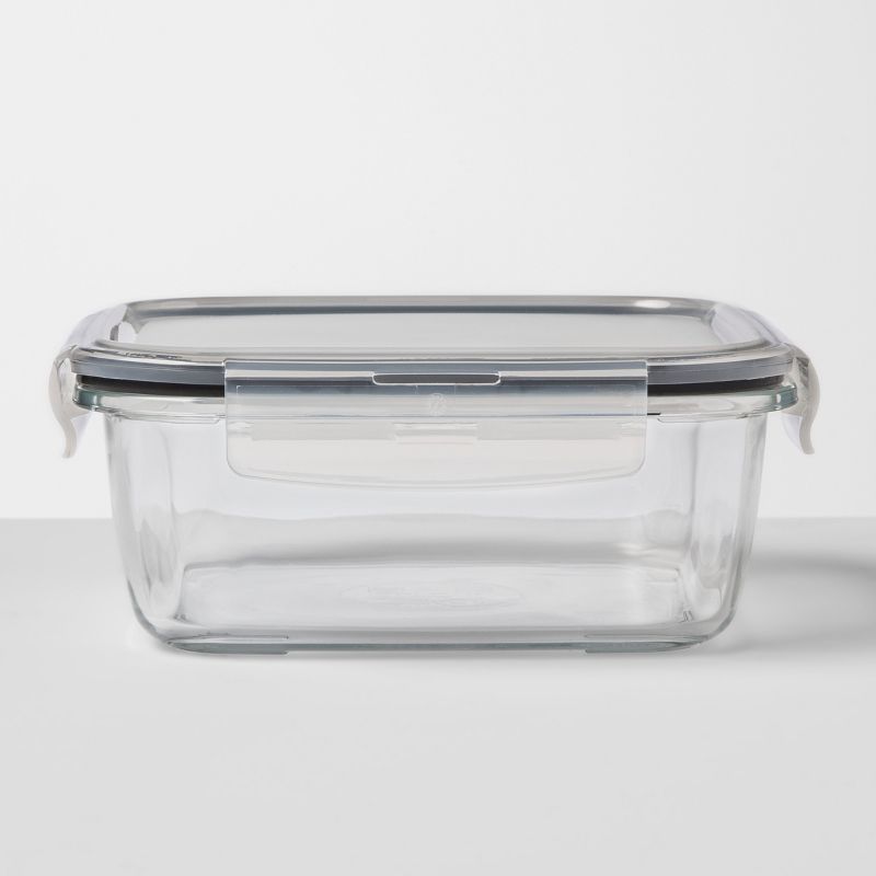 Photo 1 of 4pack Square Glass Food Storage Container - Made By Design™

