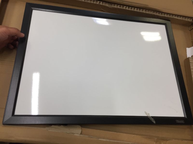 Photo 1 of U Brands Magnetic Dry Erase Calendar Whiteboard, 30" x 20", White Decor Frame (2075U00-01)