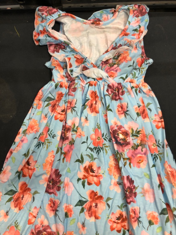 Photo 1 of 
Backless Midi Dress - Girls floral dress  8 Y