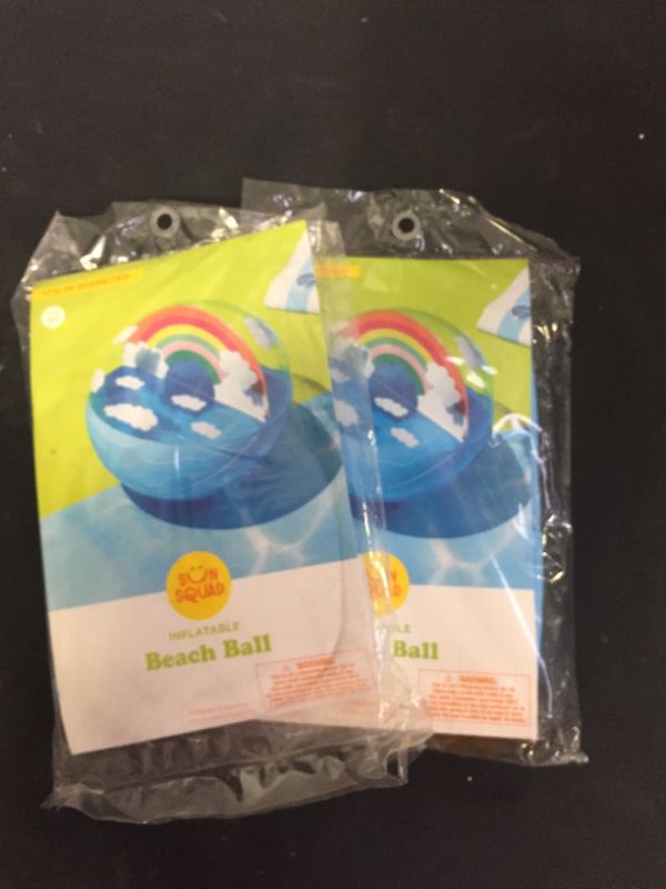 Photo 2 of 17.5" Beach Ball Rainbow - Sun Squad
2 pack