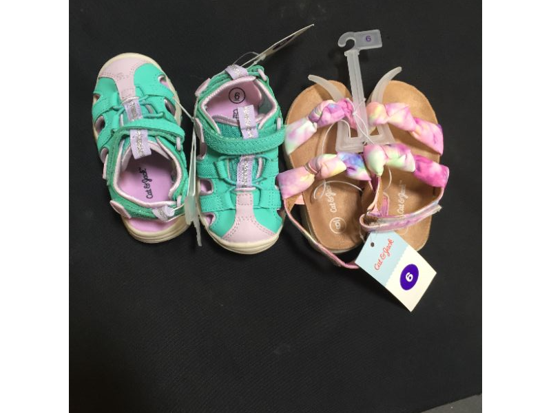 Photo 1 of 2 pack toddler sandals size 6