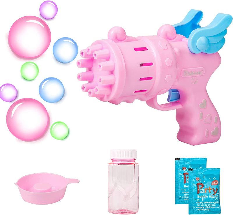 Photo 1 of Chefensty Bubble Liquid Bubble Gun, Fun Dolphin Bubble Machine, Bubble Blower for Outdoor Colored Bubble Maker for Boys Girls
