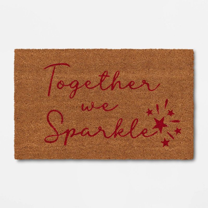 Photo 1 of 1'6"x2'6" 'Together' We Sparkle Doormat - Threshold™
