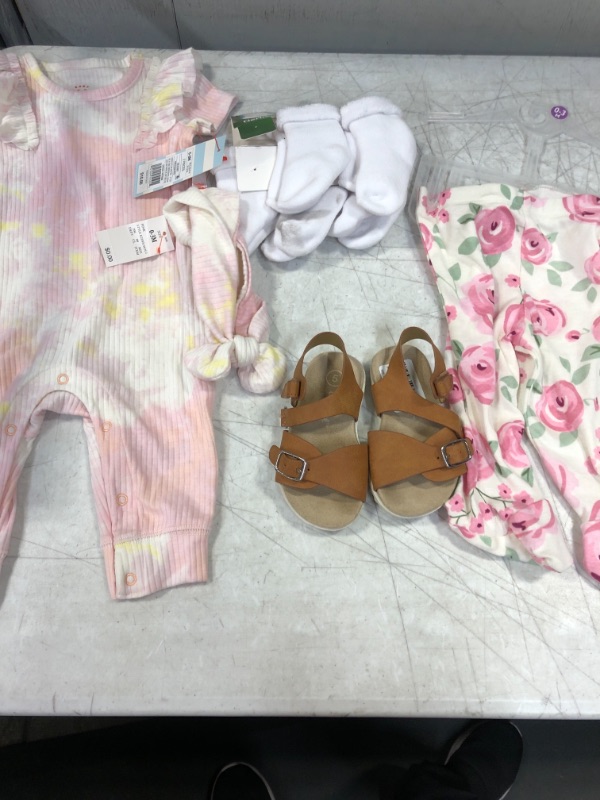 Photo 1 of BABY CLOTHES SZ 0-3M SHOES SZ 5