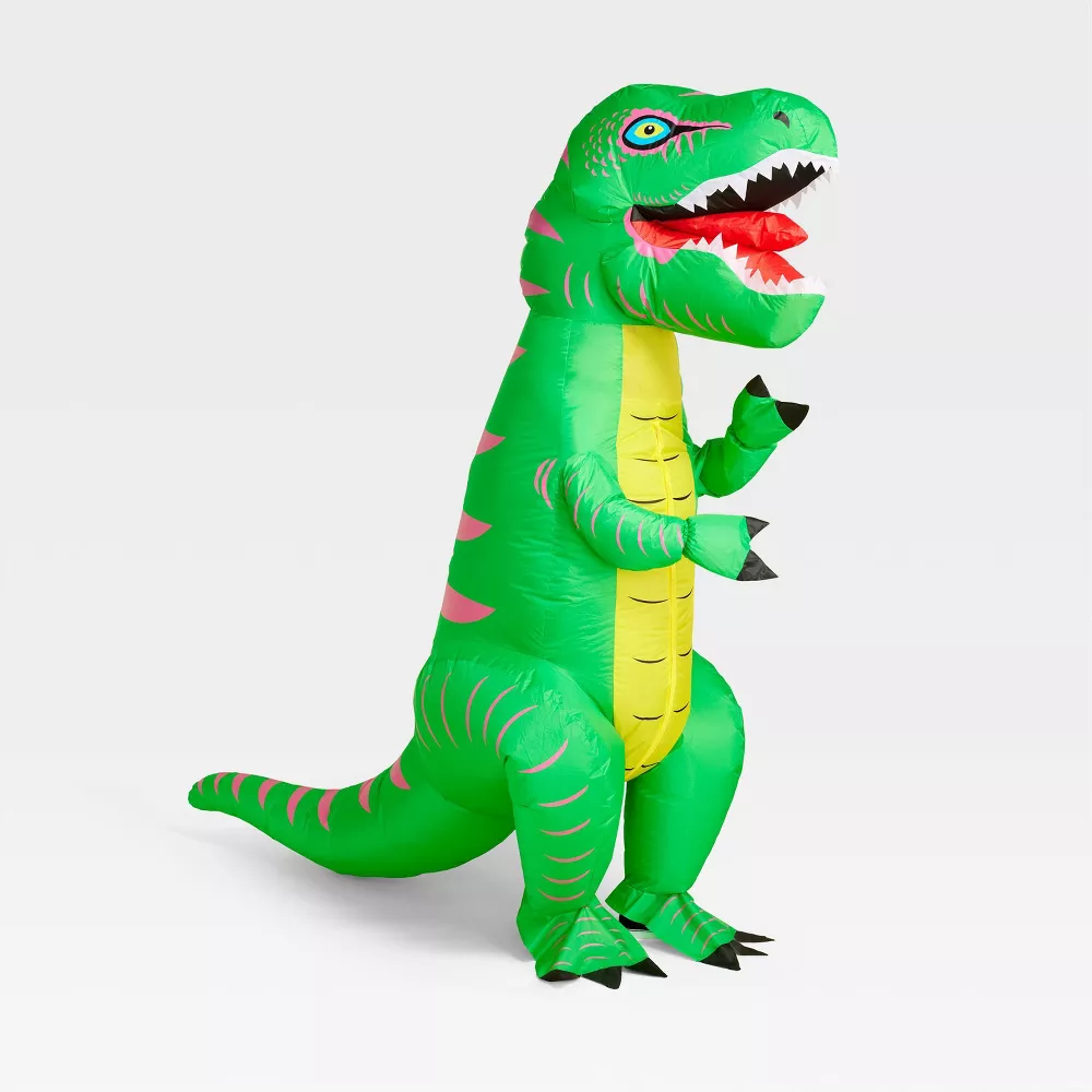 Photo 1 of Adult Inflatable Dinosaur Halloween Costume One Size - Hyde & EEK! Boutique™

