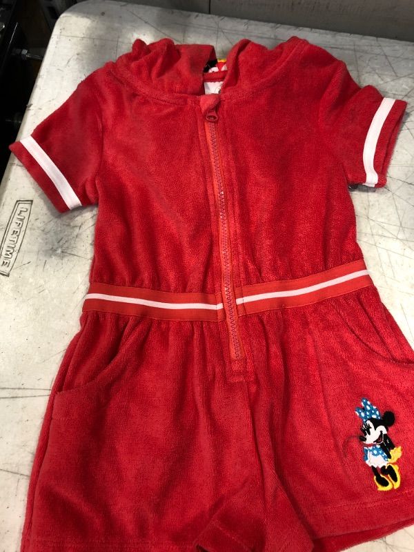 Photo 2 of Girls' Disney Minnie Mouse Hooded Cover Up - Red - Target Sz 5