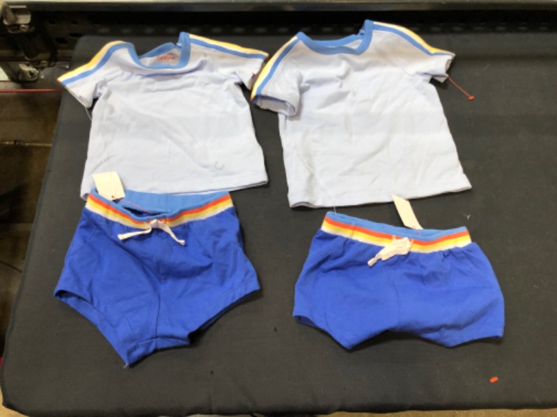 Photo 2 of Baby Boys' 2pc Rainbow Top & Bottom Set - Cat & Jack™ 2 pack size 6-9M and 12M
