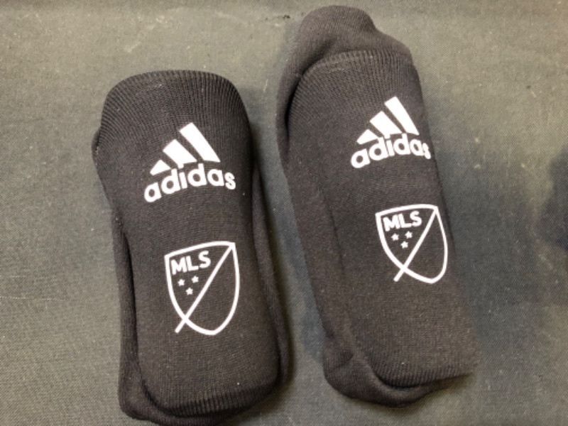Photo 2 of Adidas MLS Young Pro Sock Guard - Black/White M
