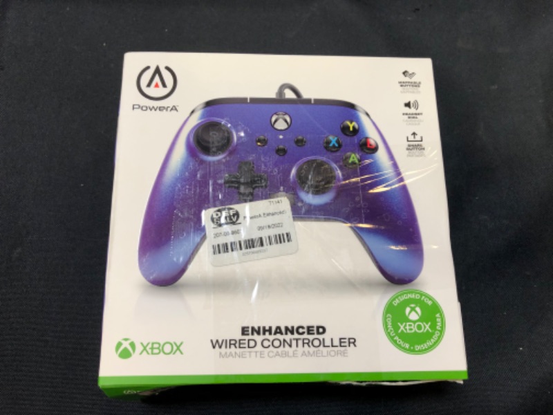 Photo 4 of PowerA Officially Licensed Microsoft: Wired Controller - Nebula Blue (Xbox One)
