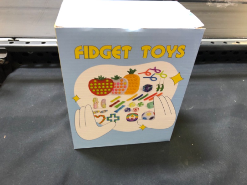Photo 3 of APMIEK 32Pcs Sensory Fidget Toys Set for Kids and Adults?PopIt Party Favors, Autistic ADHD Stress Relief Tools Poppers Fidget Pack, Parent-Child Int
