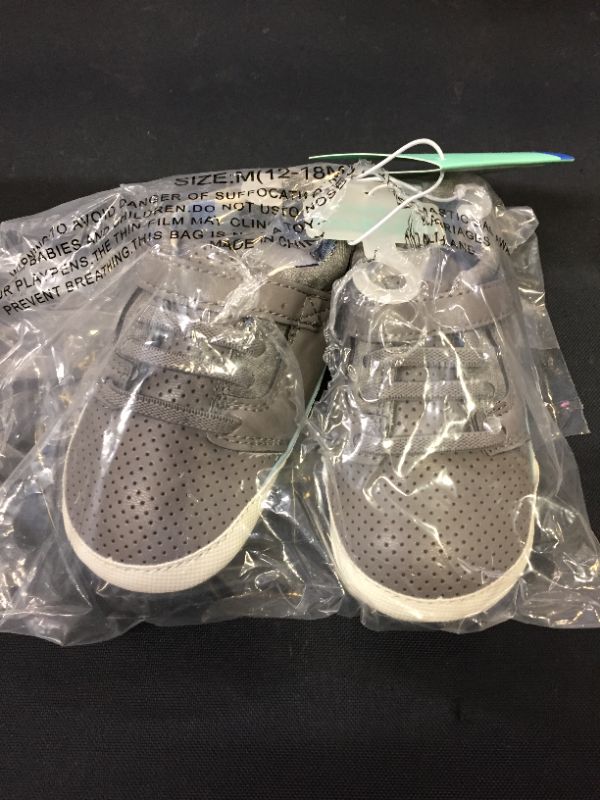 Photo 1 of Baby Boys' Surprize by Stride Rite Ben Sneakers/crib Shoes - Gray 12/18Months
