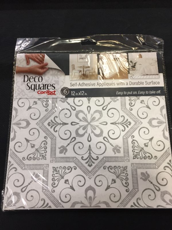 Photo 2 of ConTact DecoSquares 6pk Adhesive Tiles - Geo Tile

