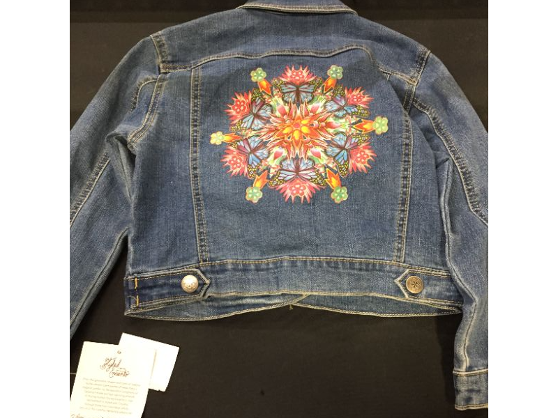 Photo 3 of Girls' Disney Encanto Designer Denim Jacket - Blue SIZE S/6

