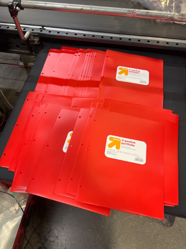 Photo 2 of 2 Pocket Plastic Folder Red - up&up
, 30 COUNT 