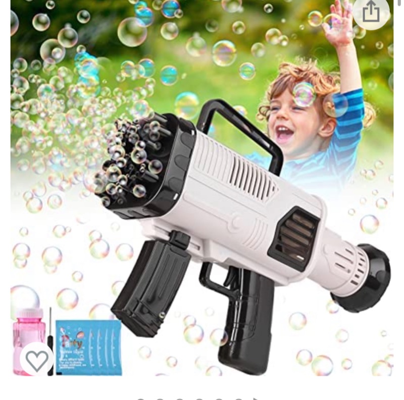 Photo 1 of Big Rocket Bubble Gun Machine 5000+ Bubbles per Min, Electric Blower Mover Maker Water Toy, Best Birthday Gift in Indoor Outdoor Party Wedding Summer for Kids Girls Boys Toddler Adults Black