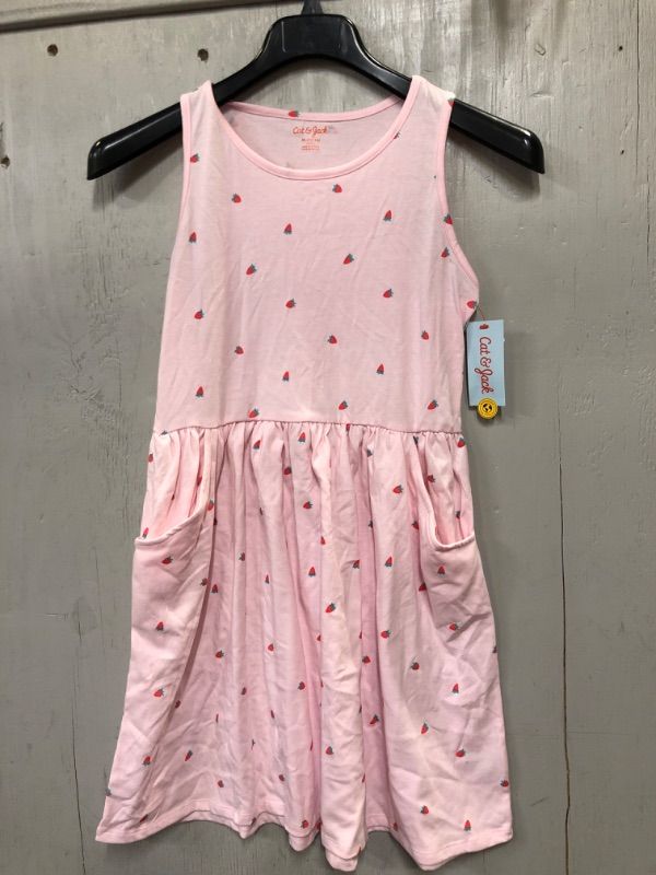 Photo 2 of Girls' Printed Sleeveless Knit Dress - Cat & Jack Light Pink XL