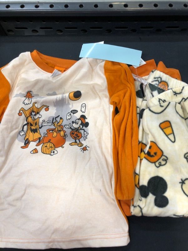 Photo 3 of Boys' Mickey Mouse & Friends Halloween Pajama Set - Orange size 5