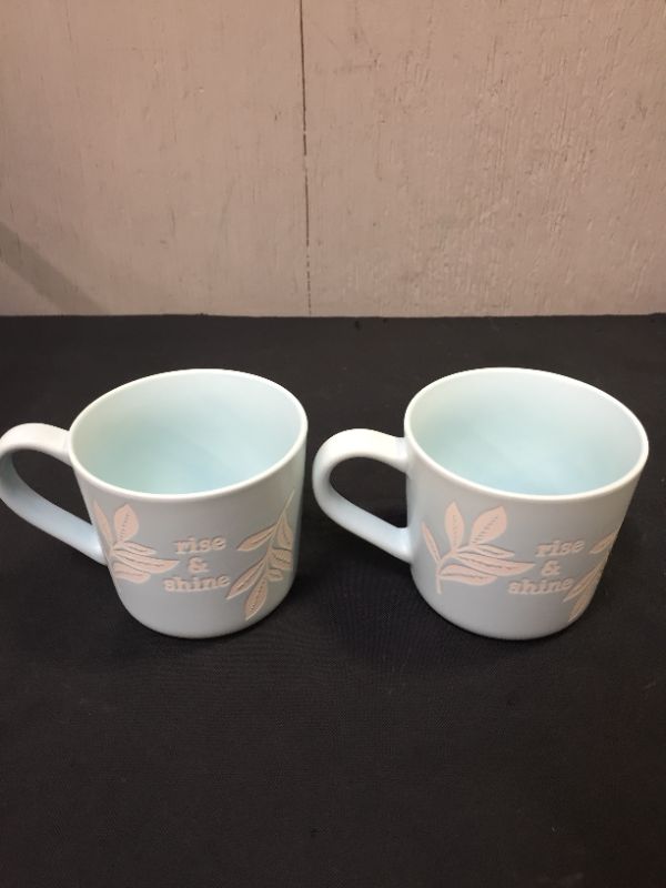 Photo 3 of 15oz Stoneware Rise and Shine Mug - Threshold™ 2 CUPS 

