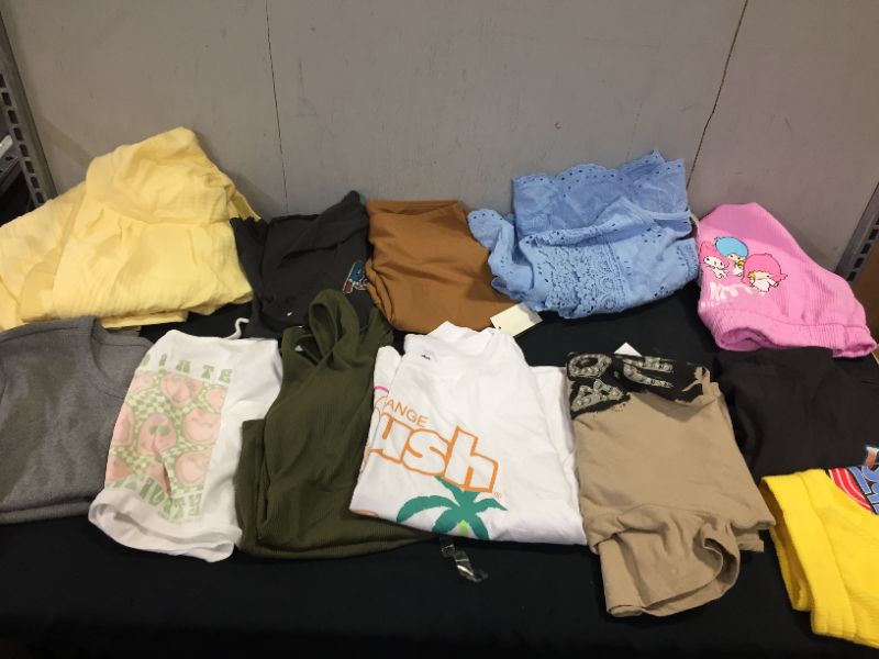 Photo 1 of BAG LOT OF WOMEN CLOTHES 12 ITEMS- DIFFERENT STYLES AND SIZES --SOLD AS IS ---